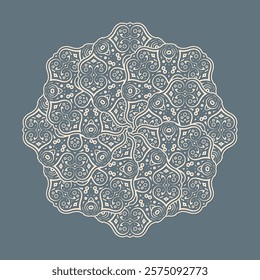 Mandala flat background design template