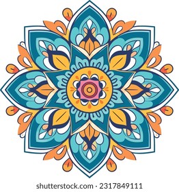 mandala flat design vector illustration