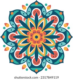 mandala flat design vector illustration