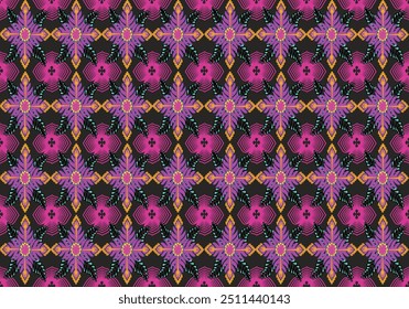 Padrão de vetor sem emenda da flora de Mandala 