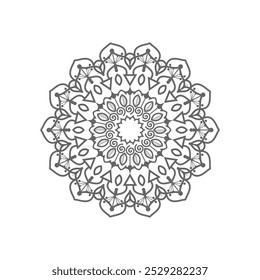 Mandala Floral Art Pattern for Background Illustration