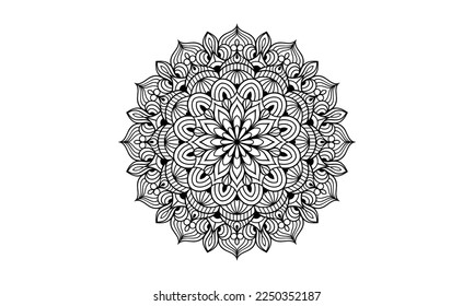 Mandala Floral Coloring Page Interior