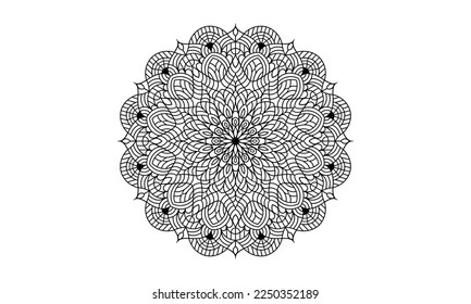 Mandala Floral Coloring Page Interior