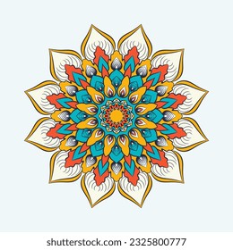 Mandala Floral Design Template and Ornamental luxury mandala pattern.