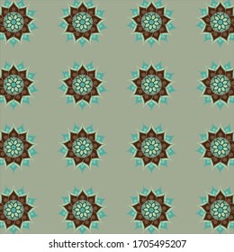 Mandala with floral motif. Colorful mandala background. Oriental motif. Mental harmonious motive