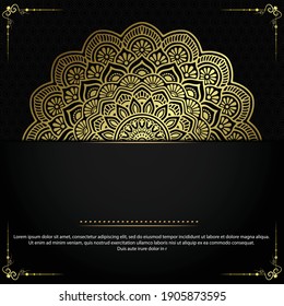 Mandala with floral ornament pattern, Vector mandala relaxation 
patterns unique design with nature style.