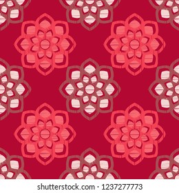 Mandala. Floral ornament. Sacred image. Vintage decorative elements. Oriental pattern, vector illustration. Can be used for wallpaper, textile, invitation card, wrapping, web page background.