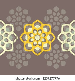Mandala. Floral ornament. Sacred image. Vintage decorative elements. Oriental pattern, vector illustration. Can be used for wallpaper, textile, invitation card, wrapping, web page background.