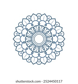 Patrón floral de mandala para la ilustración del arte