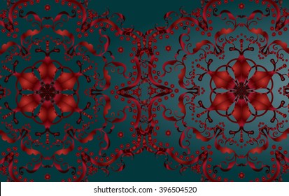 Mandala Floral pattern silk kimono, oriental motifs. Vintage Decoration ornament. Vector Japan. diwali, diwali rangoli, diya, onam, indian rangoli flower, diwali diya, indian pattern festival vector