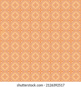 mandala florales nahtloses geometrisches Muster auf Farbhintergrund, Vektorgrafik