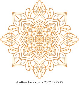 Mandala floral Simples Casamento de fundo