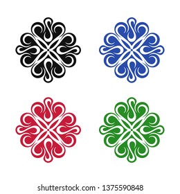 Mandala Floral Tattoo Vector Design