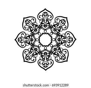 mandala floral vector