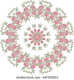 Mandala. Floral Vector Ethnic Magic Symbol Mandala. Colouring Indian Mandala.