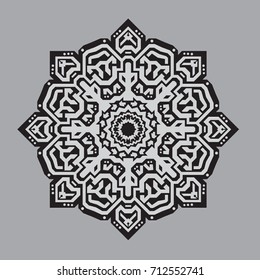 mandala floral vintage