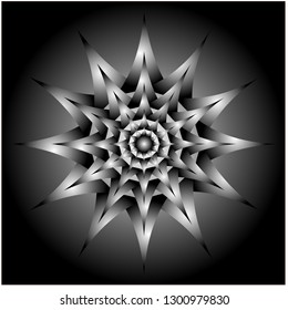 mandala flower abstract