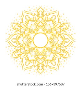 Mandala flower art illustration design