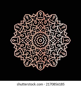 Mandala Flower Art Logo Background Design