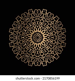 Mandala Flower Art Logo Background Design