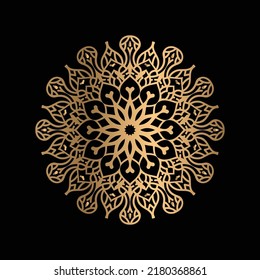 Mandala Flower Art Logo Background Design