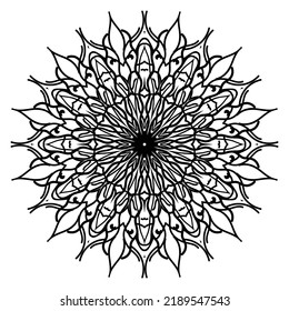 Mandala Flower Art Logo Background Design