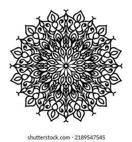 Mandala Flower Art Logo-Hintergrund-Design