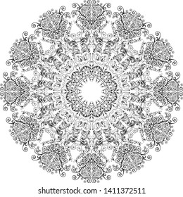 Mandala flower art work pattern. 