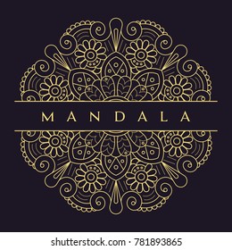 Mandala flower beautiful vector vintage decorative element oriental illustration