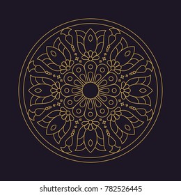 Mandala flower beautiful vector vintage decorative element oriental illustration
