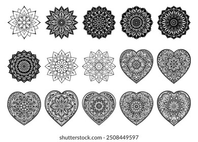 Mandala Flower Coloring Page KDP Bundle