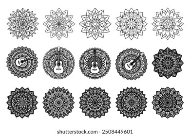 Pacote KDP para colorir Mandala Flower