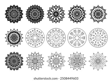 Pacote KDP para colorir Mandala Flower