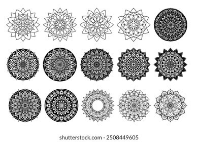 Pacote KDP para colorir Mandala Flower