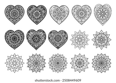 Mandala Flower Coloring Page KDP Bundle