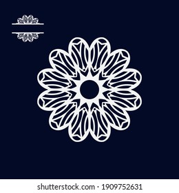 Mandala flower, creative design vector