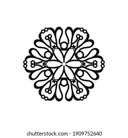 Mandala flower, creative design vector