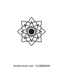 mandala flower decoration design vector illustration