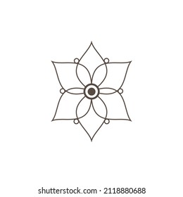 mandala flower decoration design vector illustration