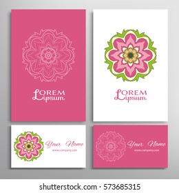 Mandala flower decoration, doodle round ornament, isolated design element on a white background. Vector geometric floral pattern. Tribal ethnic arabic, indian, turkish motif. Colorful abstract art