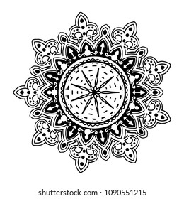 Mandala Flower Decoration Vintage decorative elements. Oriental pattern, vector illustration. Islam, Arabic, Indian, moroccan,spain, turkish, pakistan, chinese, mystic, ottoma