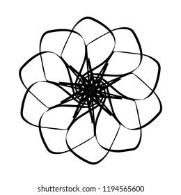 Mandala Flower Decoration Vintage decorative elements. Oriental pattern, vector illustration. Islam, Arabic, Indian, Moroccan, Spain, Turkish, Pakistan, Chinese, mystic, Ottoma. Vector illustration.