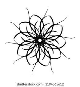 Mandala Flower Decoration Vintage decorative elements. Oriental pattern, vector illustration. Islam, Arabic, Indian, Moroccan, Spain, Turkish, Pakistan, Chinese, mystic, Ottoma. Vector illustration.