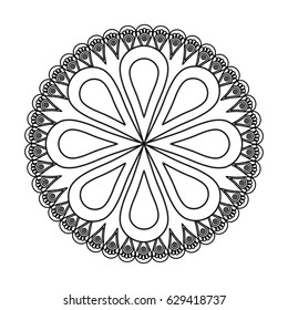 Mandala flower design