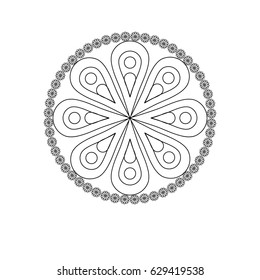 Mandala flower design