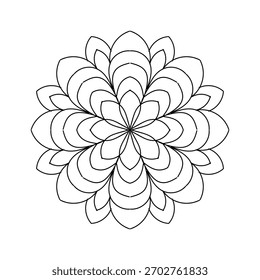 Mandala Flower Design Illustrator Archivo