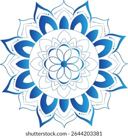 Mandala flower design vector illustration