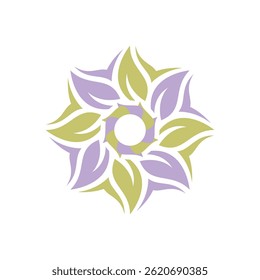 Mandala Flower Flat Logo Design