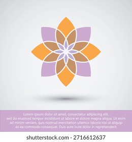 Mandala Flower Geometric Logo Design for Spa and Wellness