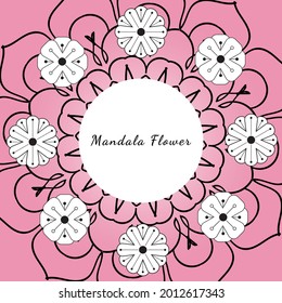 Mandalablume mit Farbverlauf-Farbe EPS10